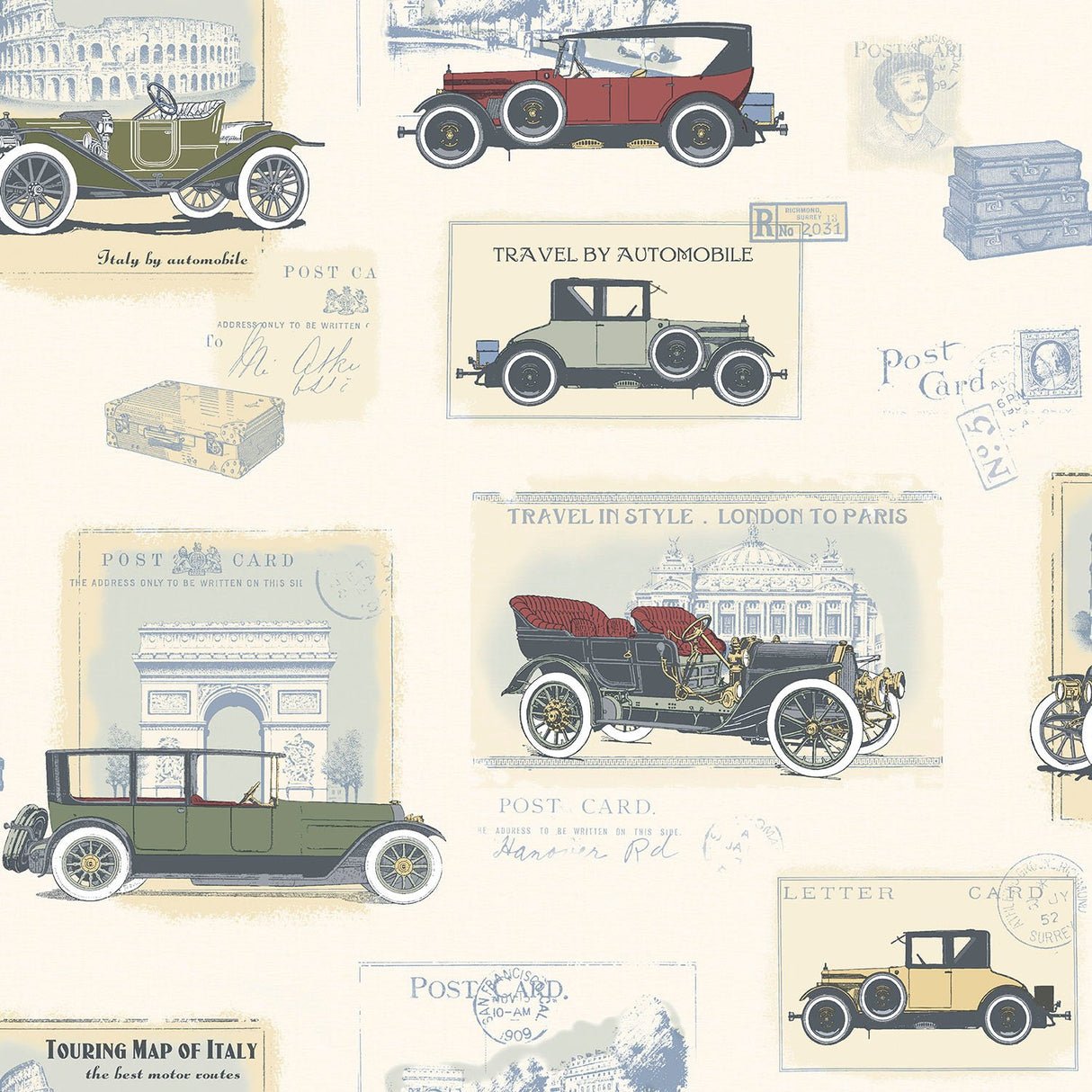 Galerie G56135 Multi-coloured Cars - Eade's Wallpaper