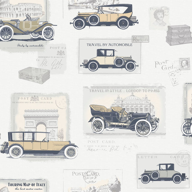 Galerie G56136 Silver Grey Cars - Eade's Wallpaper