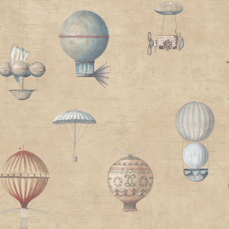 Galerie G56203 Beige Air Ships - Eade's Wallpaper
