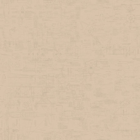 Galerie G56210 Beige Blueprint - Eade's Wallpaper