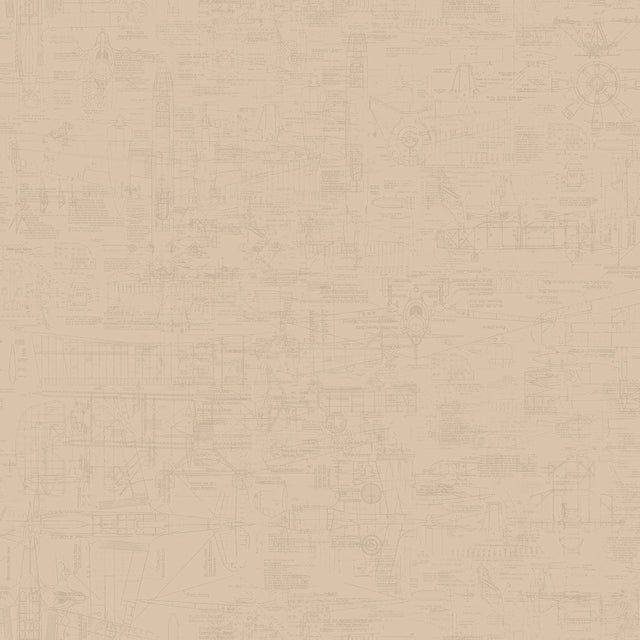 Galerie G56210 Beige Blueprint - Eade's Wallpaper