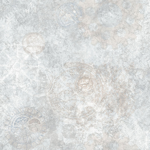Galerie G56221 Silver Grey Gears - Eade's Wallpaper