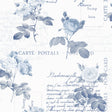 Galerie G56287 Blue Postale Rose - Eade's Wallpaper