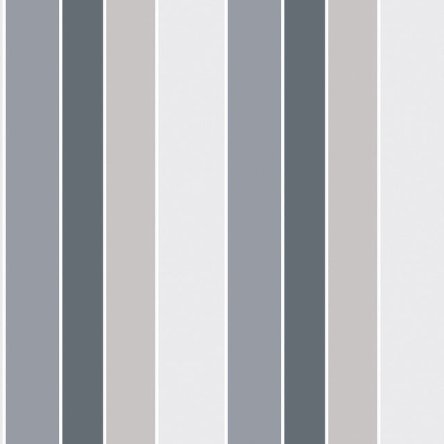 Galerie G56320 Silver Grey Multi Stripe - Eade's Wallpaper