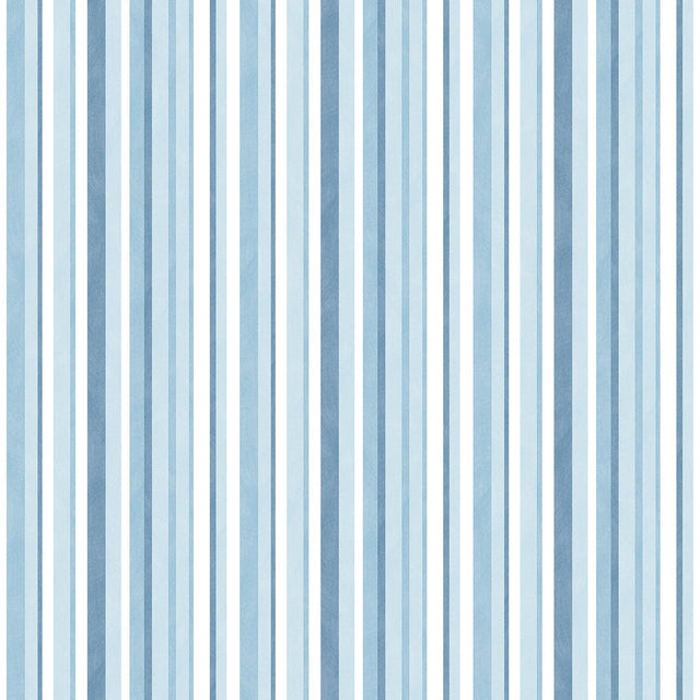 Galerie G56502 Blue Multi-color Stripe - Eade's Wallpaper