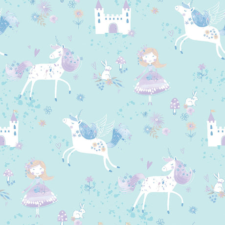 Galerie G56524 Blue Unicorn - Eade's Wallpaper