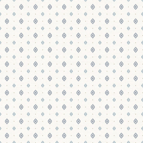 Galerie G56531 Blue Geometric Diamond - Eade's Wallpaper