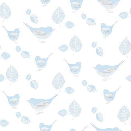Galerie G56541 Blue Birds and Leaves - Eade's Wallpaper