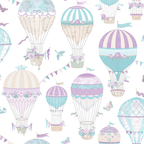 Galerie G56543 Multi-coloured Hot Air Balloons - Eade's Wallpaper