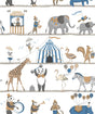 Galerie G56546 Blue Circus Animals - Eade's Wallpaper