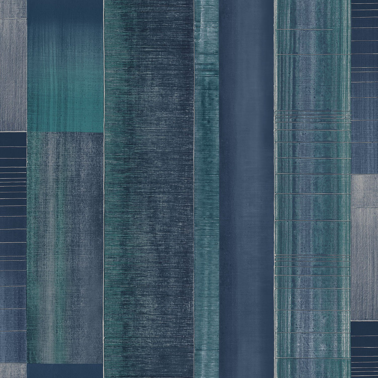 Galerie G56575 Blue Agen Stripe - Eade's Wallpaper