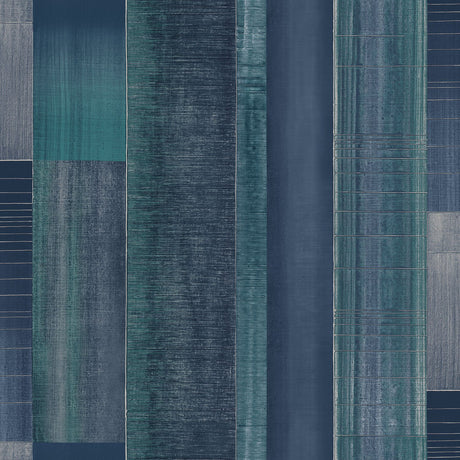 Galerie G56575 Blue Agen Stripe - Eade's Wallpaper