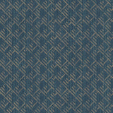 Galerie G56582 Blue Block Flock - Eade's Wallpaper