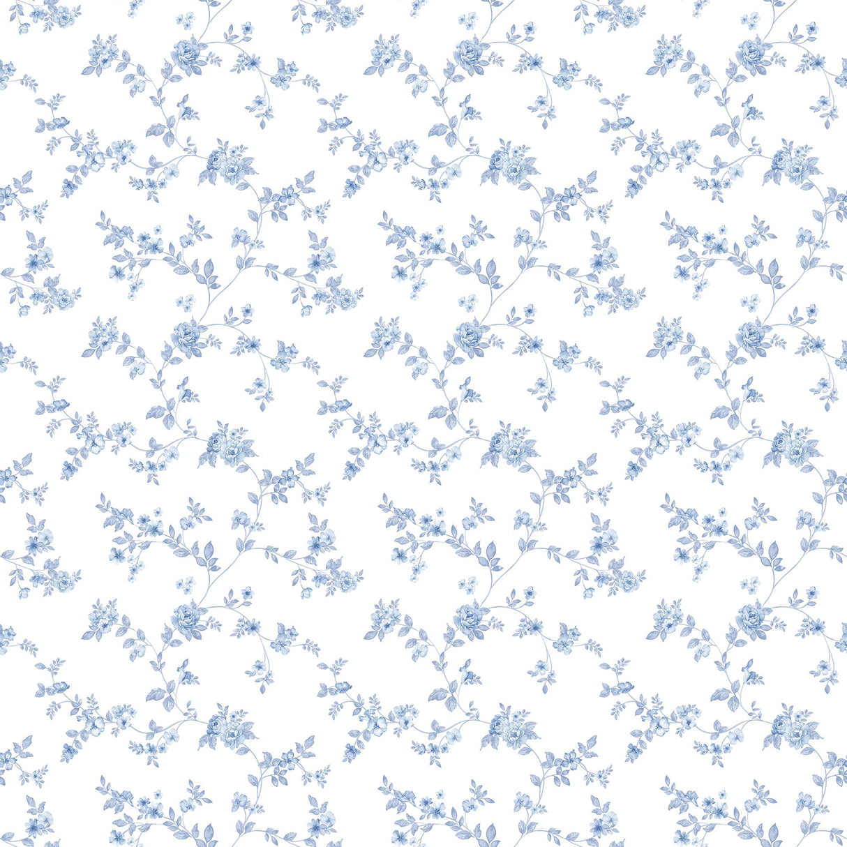 Galerie G56647 Blue Delicate Floral - Eade's Wallpaper