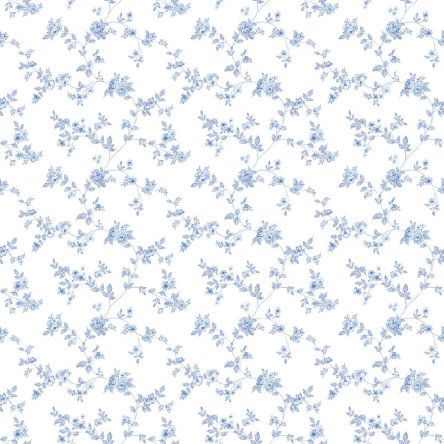 Galerie G56647 Blue Delicate Floral - Eade's Wallpaper