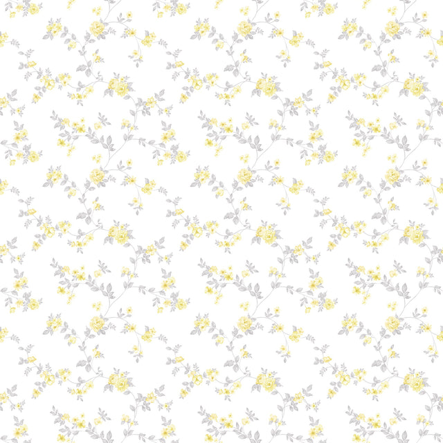 Galerie G56650 Yellow Delicate Floral - Eade's Wallpaper