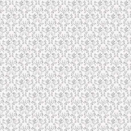 Galerie G56678 Silver Grey Ogee Floral - Eade's Wallpaper