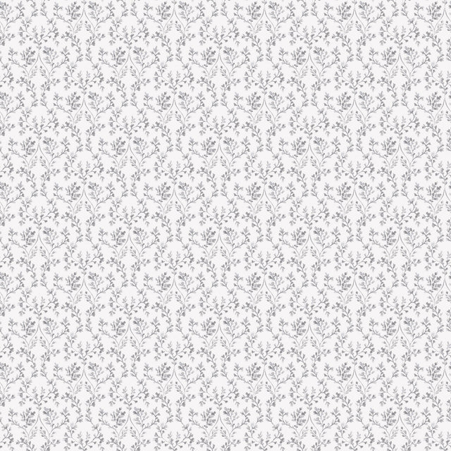 Galerie G56678 Silver Grey Ogee Floral - Eade's Wallpaper