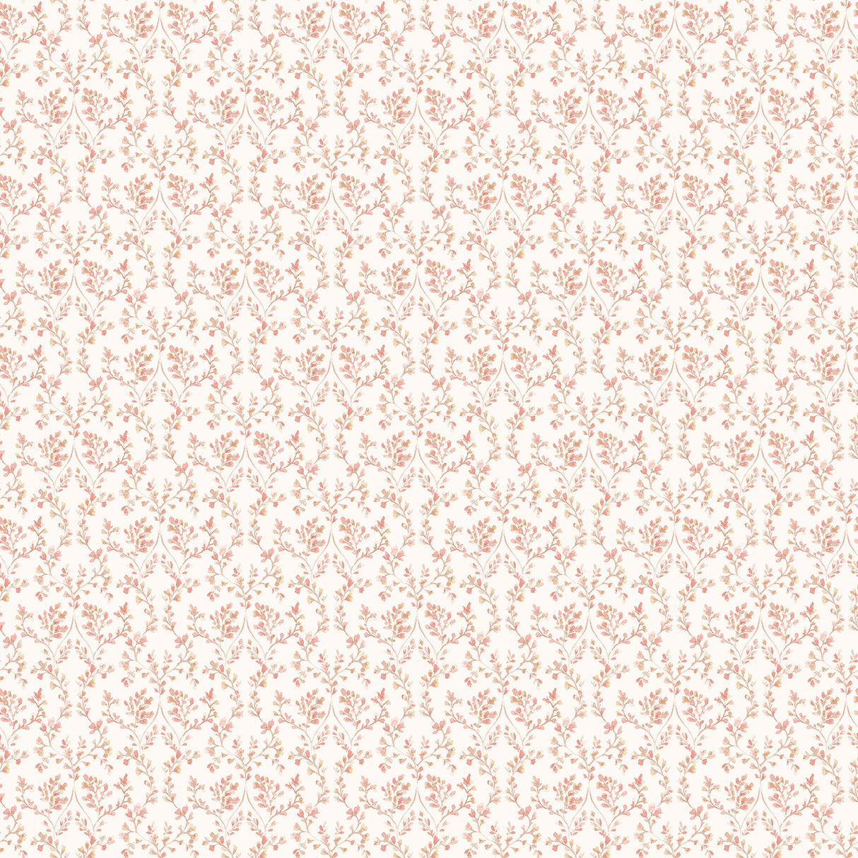 Galerie G56679 Pink Ogee Floral - Eade's Wallpaper