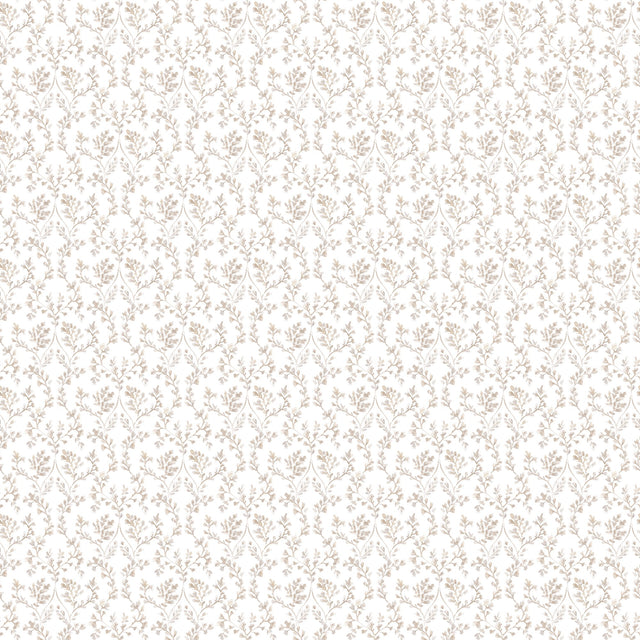 Galerie G56682 Bronze Brown Ogee Floral - Eade's Wallpaper