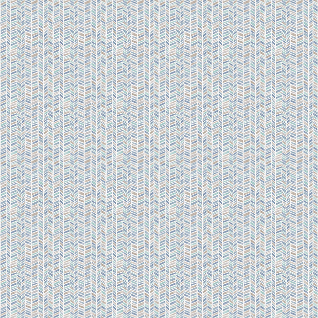 Galerie G56695 Blue Stained Glass Stripe - Eade's Wallpaper