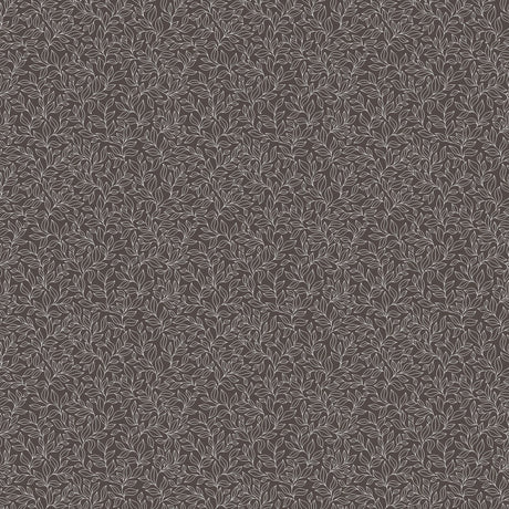 Galerie G56696 Black Stencil Leaf - Eade's Wallpaper