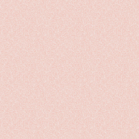 Galerie G56698 Pink Stencil Leaf - Eade's Wallpaper