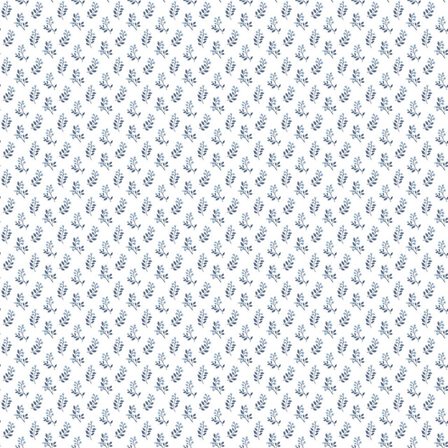 Galerie G56708 Blue Vintage Bud - Eade's Wallpaper