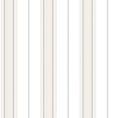 Galerie G67573 Blue Slim Stripe - Eade's Wallpaper