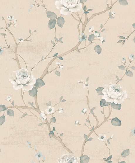 Galerie G67601 Beige Floral Vine - Eade's Wallpaper