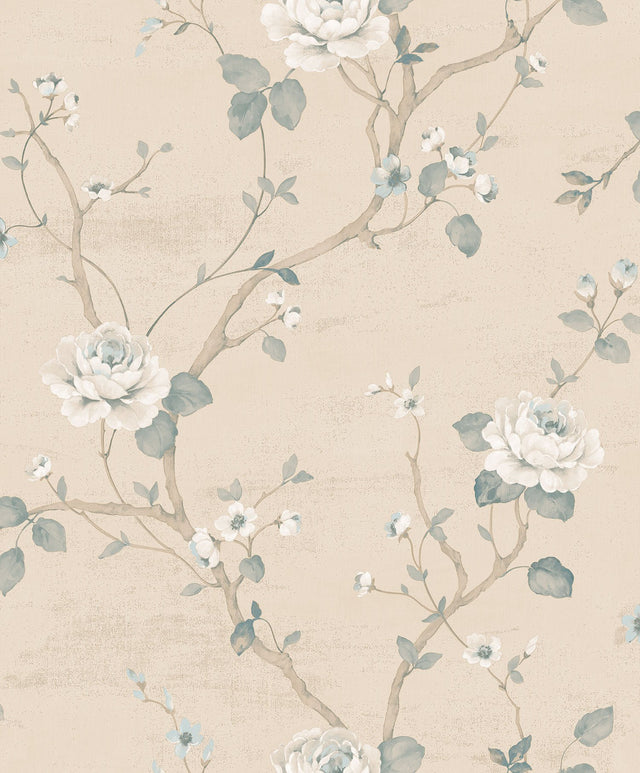 Galerie G67601 Beige Floral Vine - Eade's Wallpaper