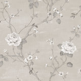 Galerie G67603 Silver Grey Floral Vine - Eade's Wallpaper