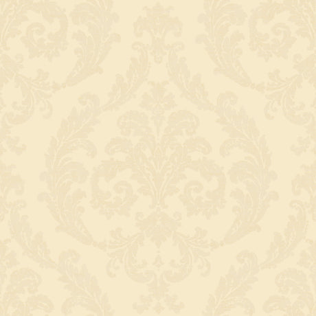 Galerie G67607 Cream Silk Damask - Eade's Wallpaper