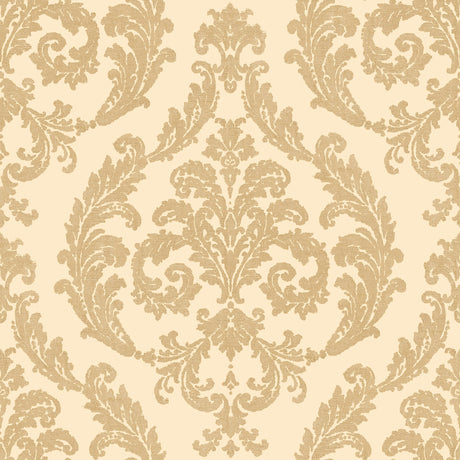 Galerie G67608 Gold Silk Damask - Eade's Wallpaper