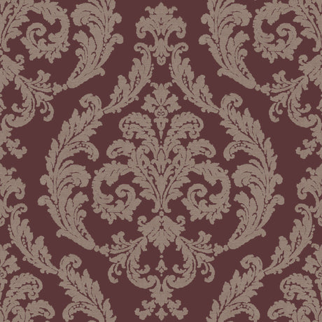 Galerie G67611 Red Silk Damask - Eade's Wallpaper