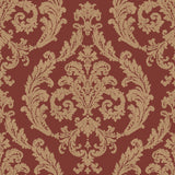 Galerie G67612 Red Silk Damask - Eade's Wallpaper