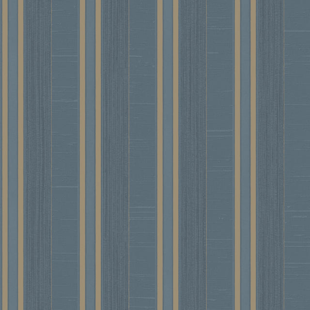 Galerie G67628 Blue Silk Stripe - Eade's Wallpaper