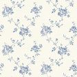 Galerie G67630 Blue Floral Rose - Eade's Wallpaper