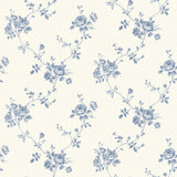 Galerie G67630 Blue Floral Rose - Eade's Wallpaper