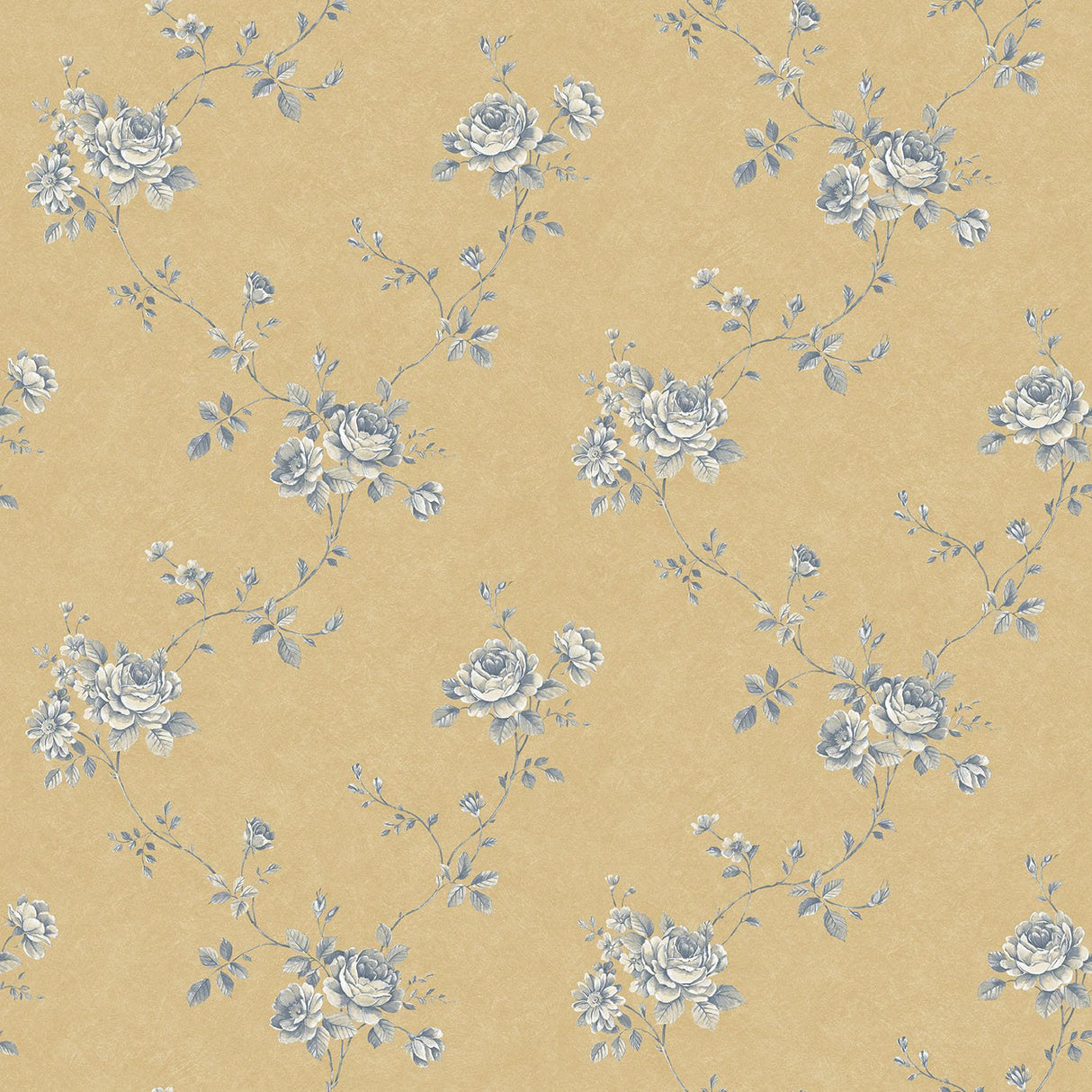 Galerie G67634 Gold Floral Rose - Eade's Wallpaper