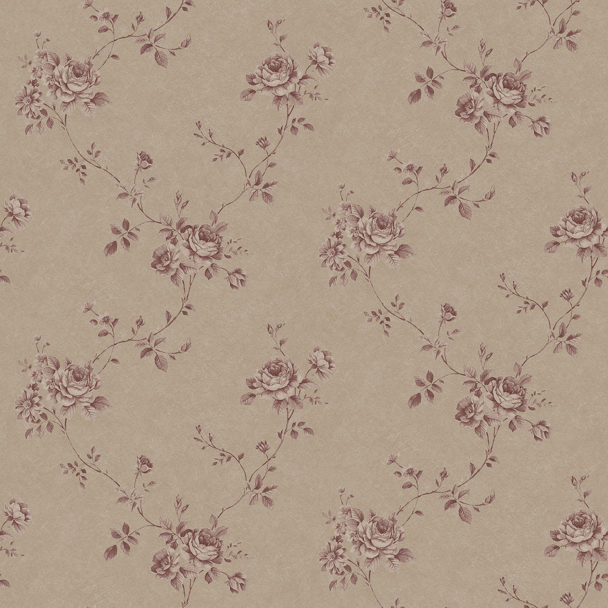 Galerie G67635 Beige Floral Rose - Eade's Wallpaper