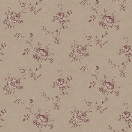 Galerie G67635 Beige Floral Rose - Eade's Wallpaper