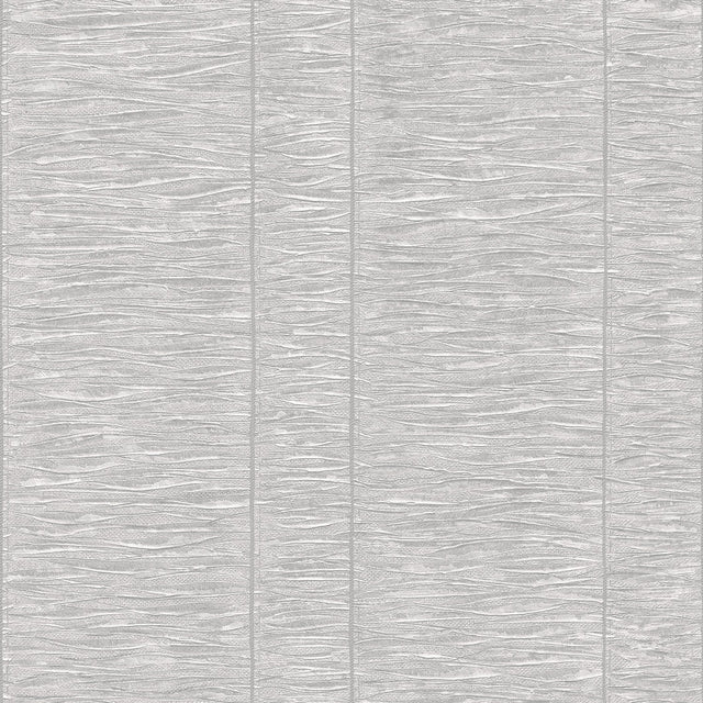 Galerie G67639 Silver Grey Pleated Stripe - Eade's Wallpaper