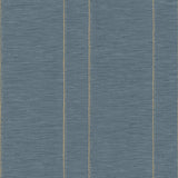 Galerie G67642 Blue Pleated Stripe - Eade's Wallpaper