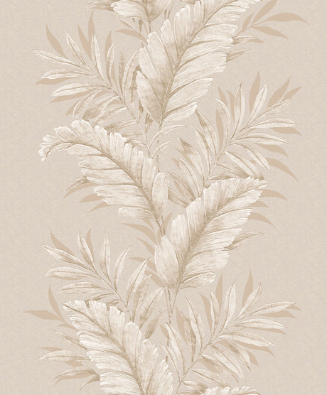 Galerie G67647 Cream Fern Stripe - Eade's Wallpaper