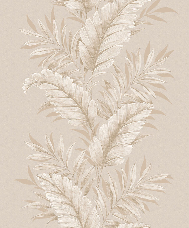 Galerie G67647 Cream Fern Stripe - Eade's Wallpaper