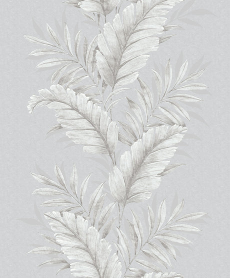 Galerie G67648 Silver Grey Fern Stripe - Eade's Wallpaper