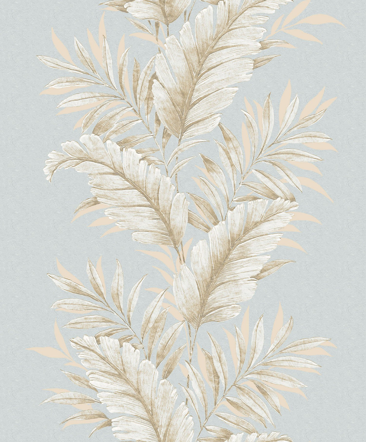 Galerie G67650 Blue Fern Stripe - Eade's Wallpaper