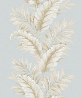 Galerie G67650 Blue Fern Stripe - Eade's Wallpaper