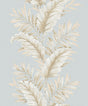 Galerie G67650 Blue Fern Stripe - Eade's Wallpaper